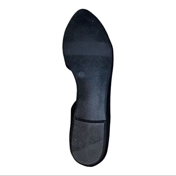 Wild Pair Mabel d'Orsay Black Flats 10M NWB - Picture 6 of 8